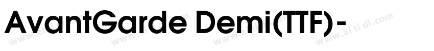 AvantGarde Demi(TTF)字体转换